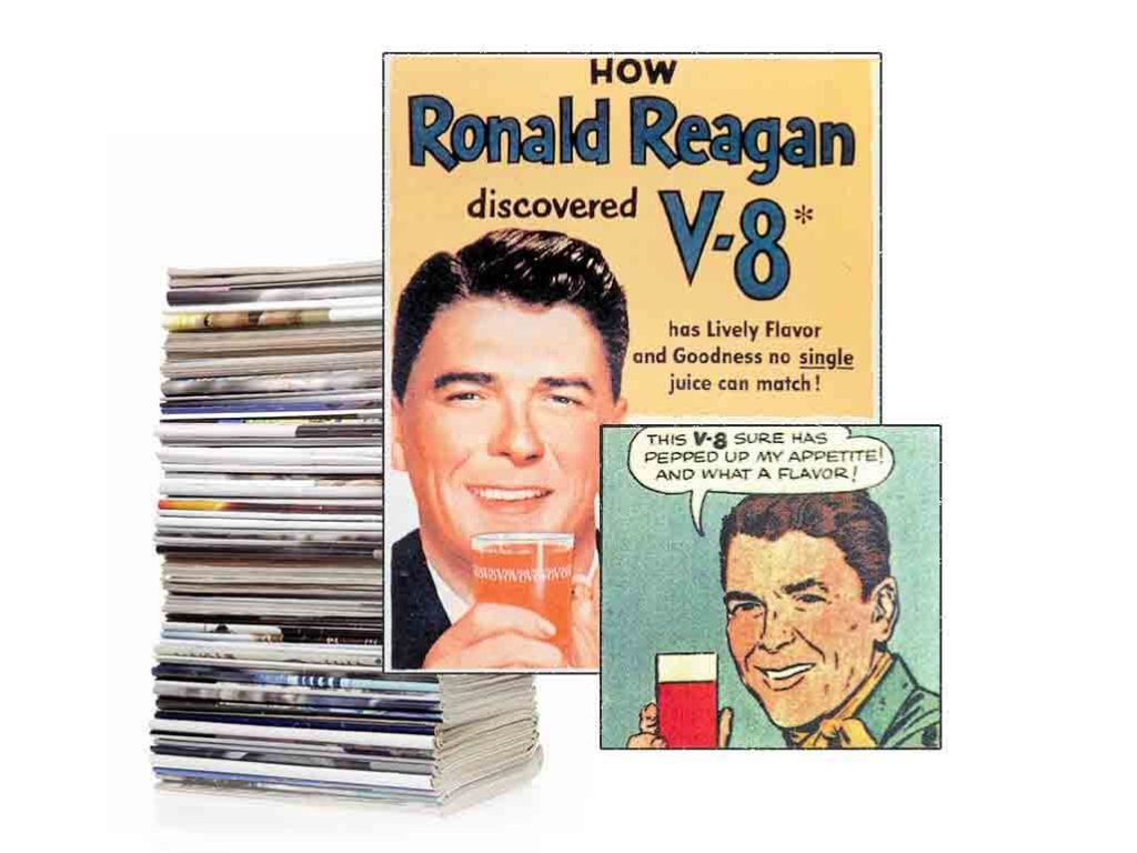Ronald Reagan in V8 ad